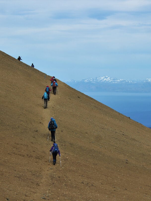 mount tarn hiking in patagonia