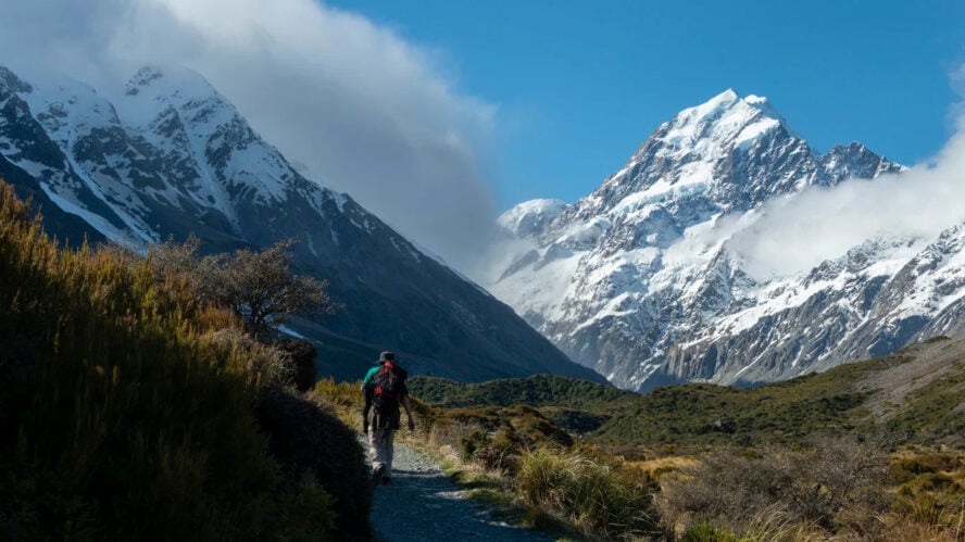 New Zealand hiking