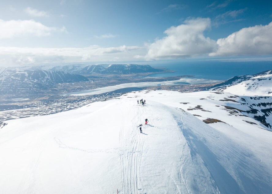 Ski touring Iceland