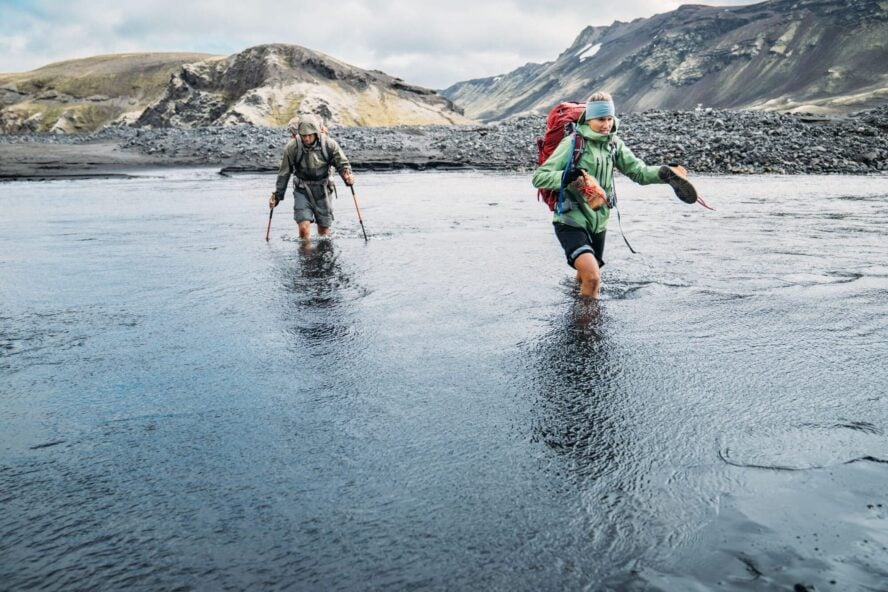 Small river crossing in Iceland