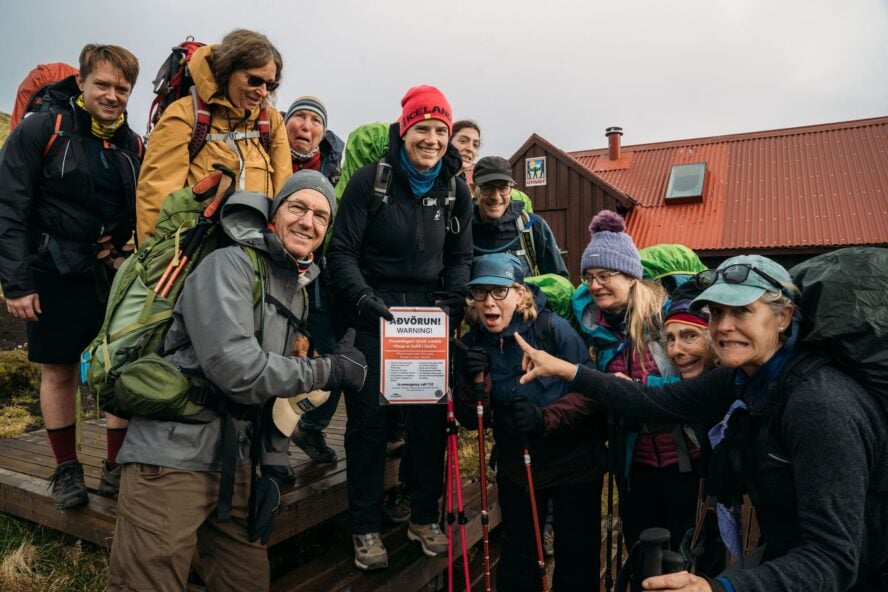 Warning for hikers in Iceland