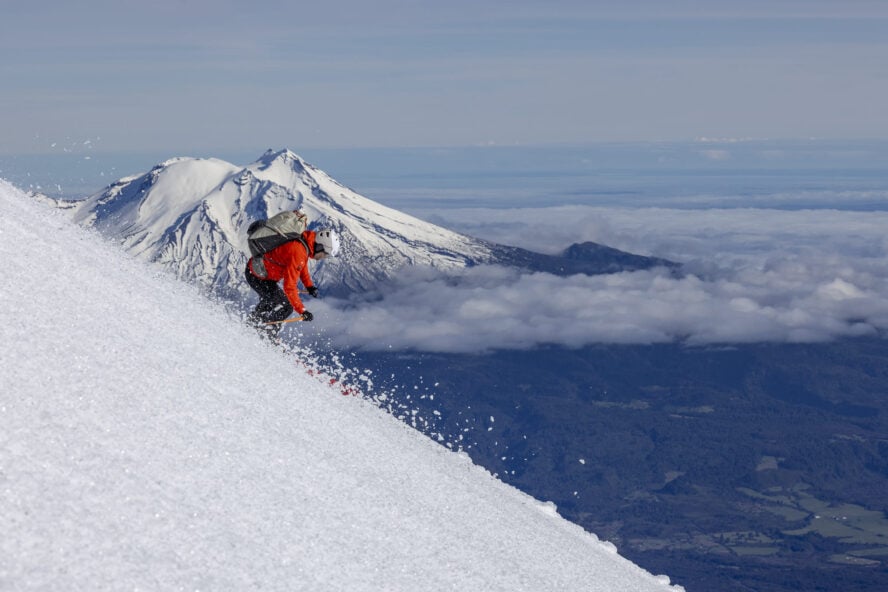 Backcountry skiing in Patagonia