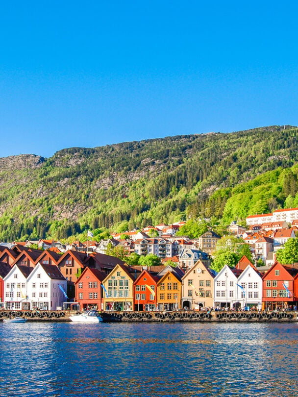 bergen, norway and colorful houses