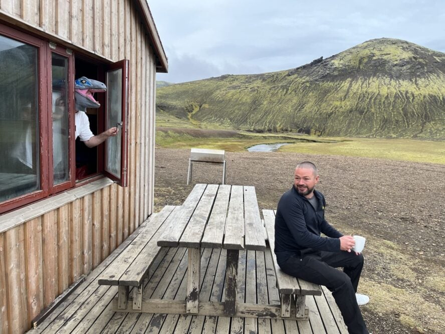 Fun times in a hut in Iceland