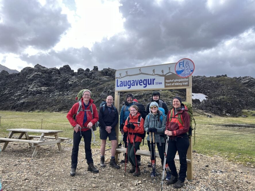 Laugavegur trail guide hikers