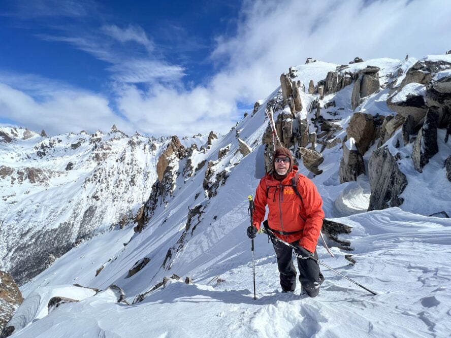 Monte in snow in Patagonia