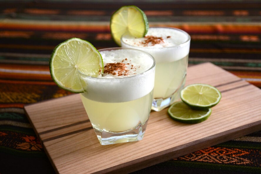 Pisco sour in Patagonia