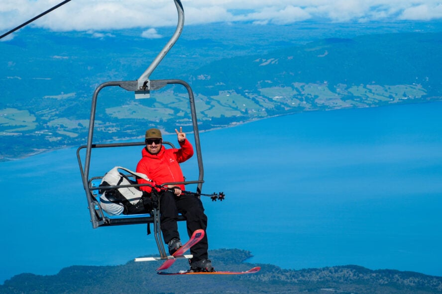 Ski lift in Patagonia