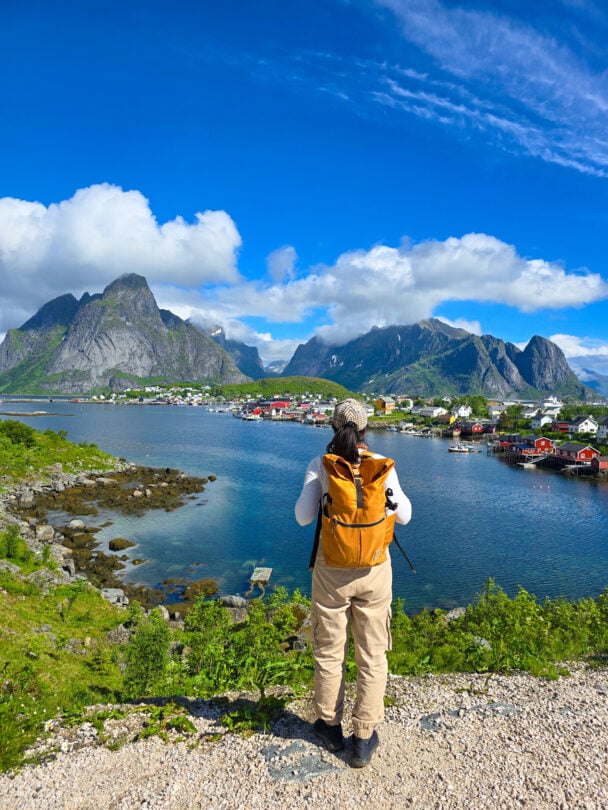 summer hiking in lofoten