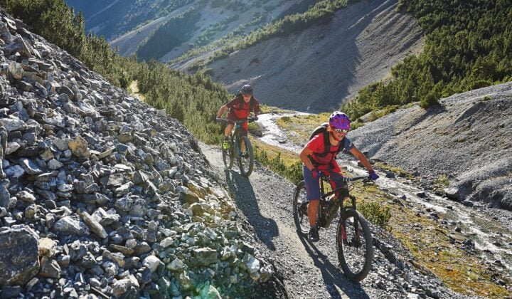Across the Alpine Border to Livigno — Mountain Biking in Switzerland, Austria, and Italy