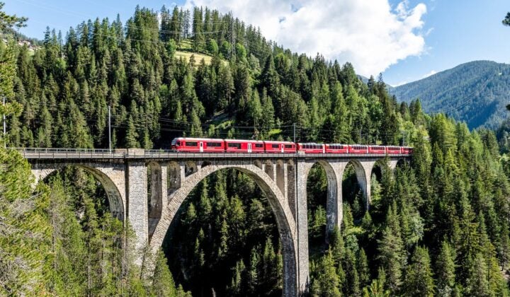 Day 1: Zügen Gorge and the UNESCO Albula Railway — Mountain Biking in Switzerland, Austria, and Italy
