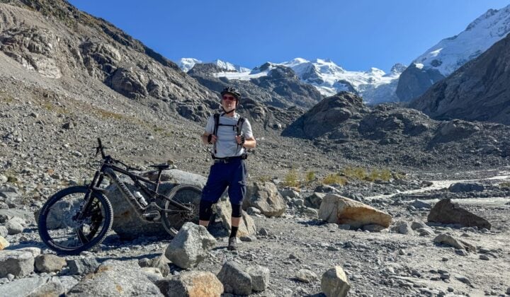 Between the Bernina Line and Piz Bernina — Mountain Biking in Switzerland - Italy