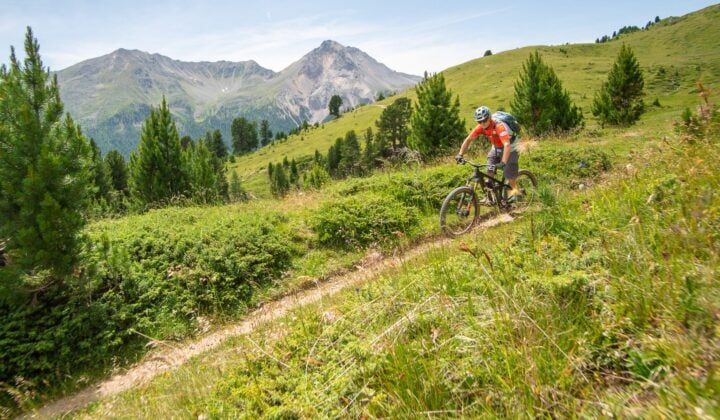 First Alpine trails and language crossings — Mountain Biking in Switzerland - Italy