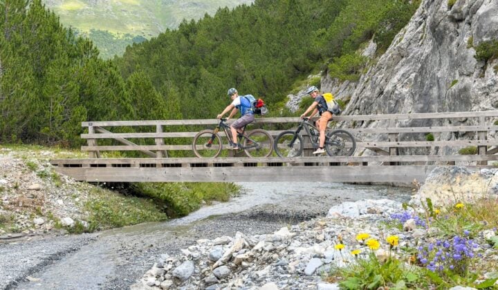 UNESCO landscapes and Alpine climbs — Mountain Biking in Switzerland - Italy