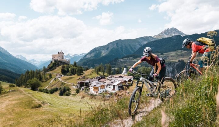 Meet the Group and Discover the Lower Engadin — Mountain Biking in Switzerland, Austria, and Italy