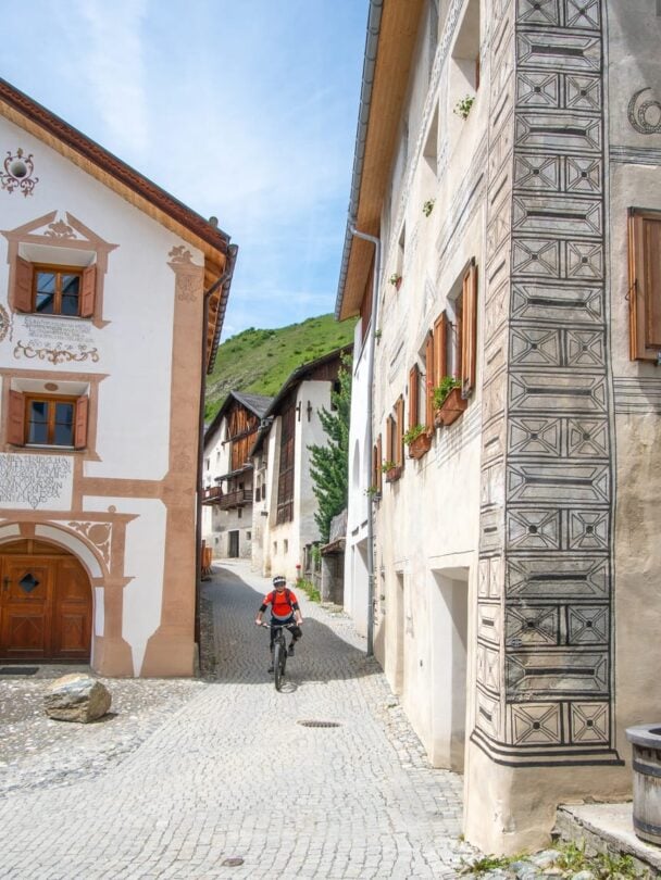 Ride from Davos Klosters into the Alps — Mountain Biking in Switzerland, Austria, and Italy