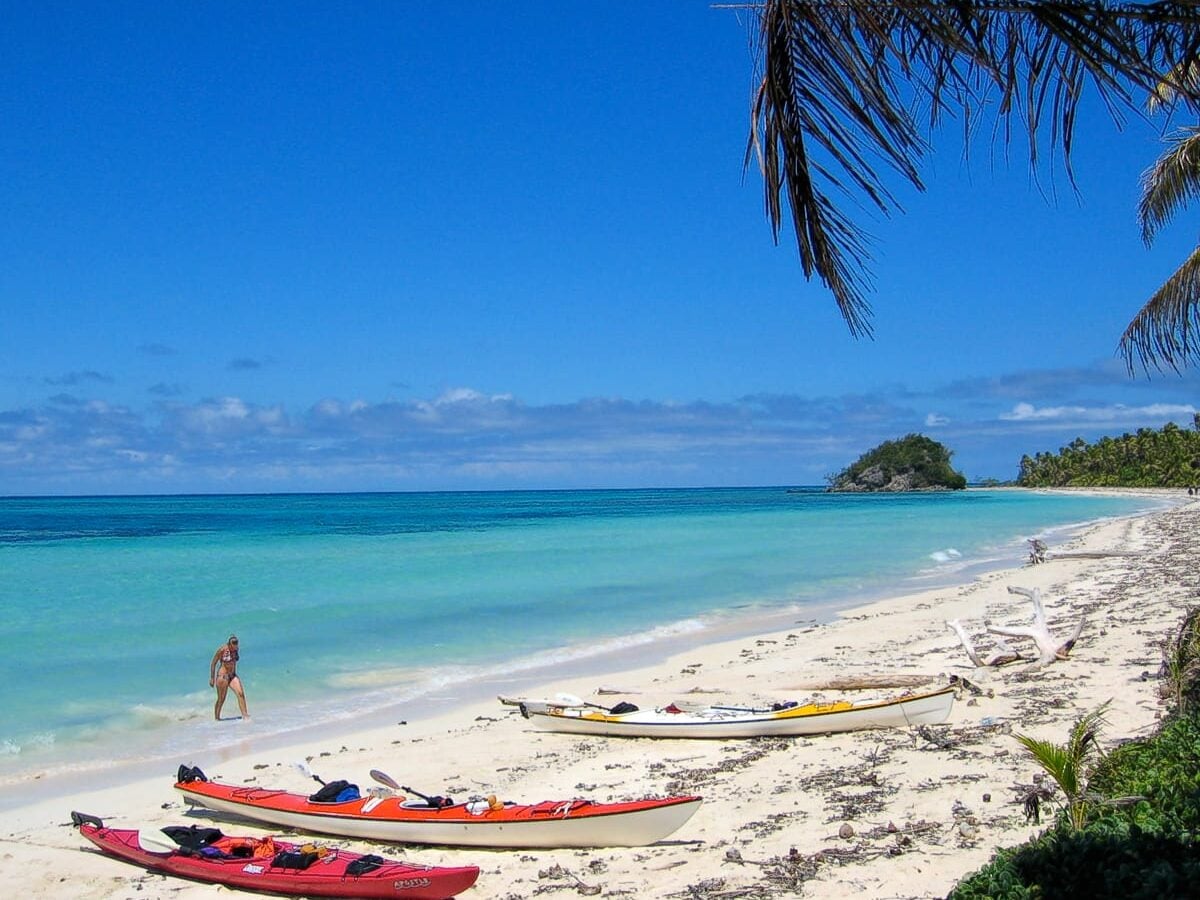 Helicopter to Yasawas and first paddle — Kayaking in Yasawa Islands | Fiji