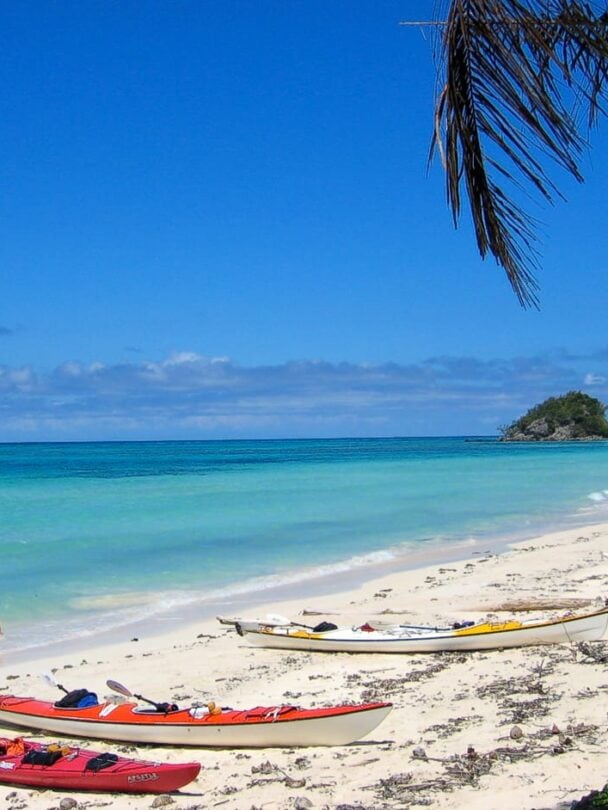 Helicopter to Yasawas and first paddle — Kayaking in Yasawa Islands | Fiji