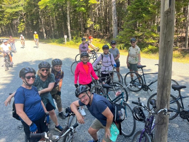 Biking the historic carriage roads and lunch at Jordan Pond House — Active Adventures in Acadia National Park | Maine