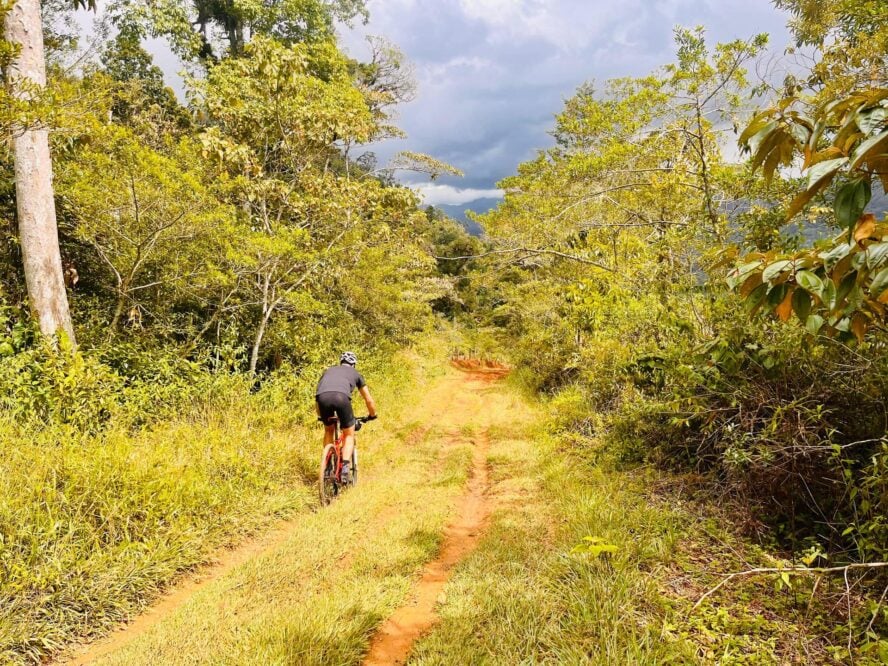 Cycling in the woods of Costa Rica