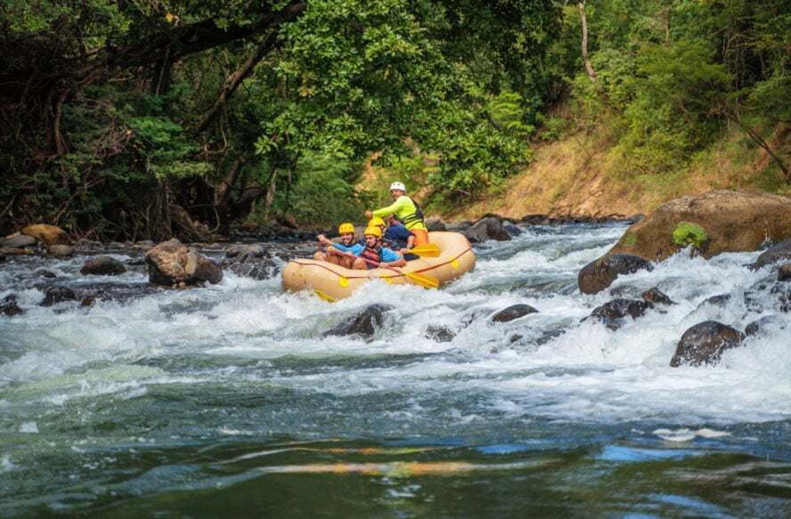 Guided multisport tour rafting in Costa Rica