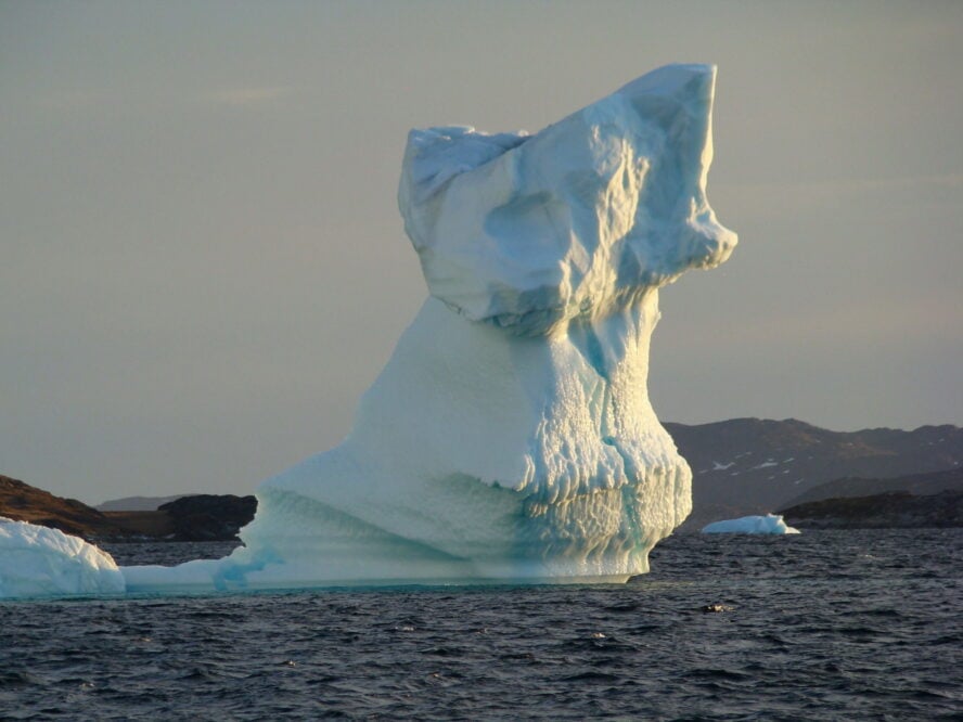 Iceberg in Greenland with a weird shape