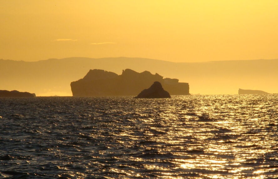 Midnight light in Greenland