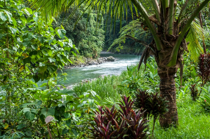 Pacuare river in Costa Rica
